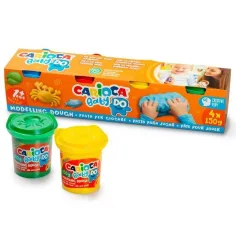 Комплект за детска глина 4x150g с глина - Carioca