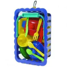 Комплект за готвене с тенджери в кошница - D-Toys