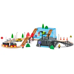 Комплект за миньорска работа с железопътна линия 54 части - Woodyland