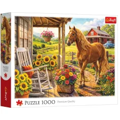 Кон Pferde auf der Farm 1000 Teile Puzzle - Trefl изображение 1