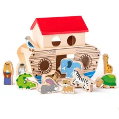 Корабът на Ной 13 части дървена играчка - Woodyland