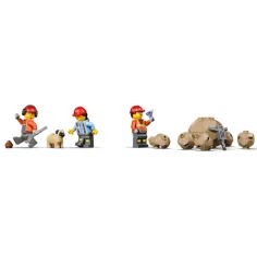 LEGO® City: Фронтален товарач и камион с платформа (60494) изображение 3