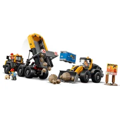 LEGO® City: Фронтален товарач и камион с платформа (60494) изображение 4