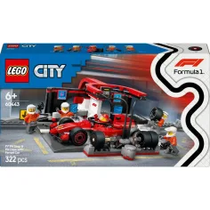 LEGO® City: F1® боксове и екип, с Ferrari автомобил (60443) изображение 1