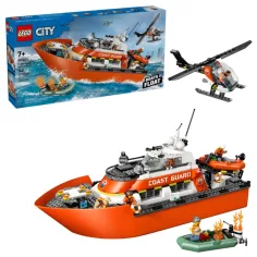 LEGO® City: Партия охрана спасителна лодка и хеликоптер (60504)