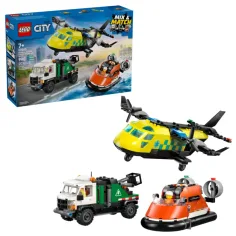 LEGO® City: Самолет, кран с кош и въздушно возило ремикс (60505)