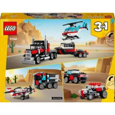 LEGO® Creator: Камион с платформа и хеликоптер (31146) изображение 2