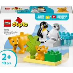 LEGO® DUPLO®: Животински семейства в дивата природа: Пингвини и лъвове (10442)