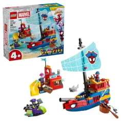 LEGO® Marvel: Отборът на паяка пиратски кораб (11208)