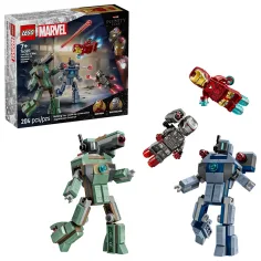 LEGO® Marvel: Железният човек и Военен самолет срещу Хамър-дронове (76320)