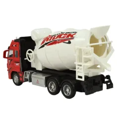 Лек автомобил: Камион с бетонобъркачка с колела и светлина и звук в два варианта 19см 1бр изображение 4