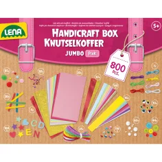 LENA: Джъмбо розов комплект за творчество 800 части изображение 3