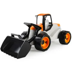 LENA: GIGA TRUCKS гигантски товарач в оранжево-бежов цвят 67 см