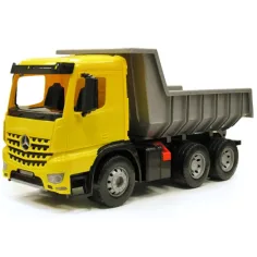 LENA: Mercedes-Benz Actros гигантски самосвал жълт/черен 67см