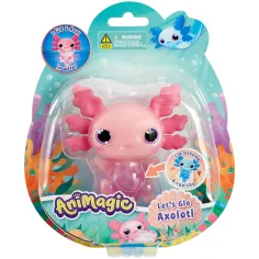 Let’s Glo Axolotl светещ воден приятел в розов цвят изображение 1