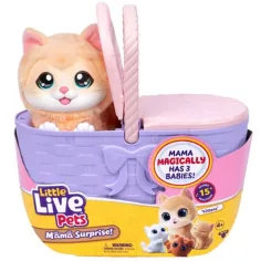 Little Live Pets: Котка в кошница с малките си изображение 1