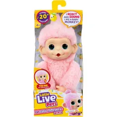 Little Live Pets: Mini Maki Luna Lemon интерактивна розова маймуна