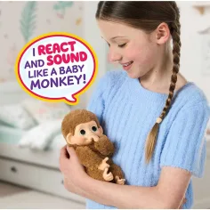 Little Live Pets: Mini Maki Pepi Peach интерактивен кремаво маймунче изображение 3