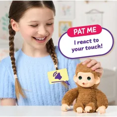 Little Live Pets: Mini Maki Pepi Peach интерактивен кремаво маймунче изображение 5