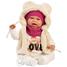 Llorens: Mimi 42 см плачеща кукла Love Bear комплект с мечета