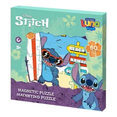 Луна: Disney Lilo и Stitch мотивиран 3x20бр. магнитен пъзел