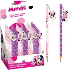 Луна: Disney Мини Маус графитен молив с гумичка, в два варианта 1бр