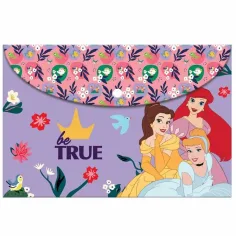 Луна: Disney принцеси с патентна пластмасова папка с размер A/4