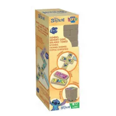 Луна: Disney Stitch 3в1 настолна игра - Jenga, Домино и Игра с памет