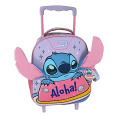 Луна: Disney Stitch Aloha 2-рекисна количка за детска раница 27x10x31cm