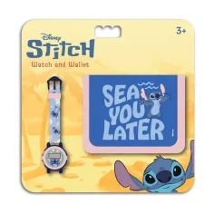 Луна: Disney Stitch цифров часовник и портмоне комплект