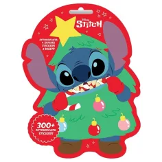 Луна: Disney Stitch коледен комплект стикери 300бр стикери изображение 1