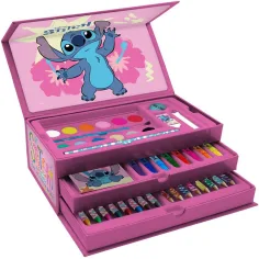 Луна: Disney Stitch комплект за оцветяване в куфарче 52бр.