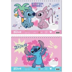Луна: Disney Stitch креативен оцветяем скицник с стикери и шаблони в няколко варианта
