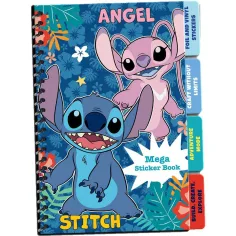 Луна: Disney Stitch Мега стикер тетрадка