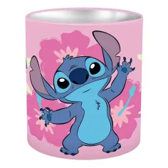Луна: Disney Stitch метален цилиндричен органайзер за канцеларски материали 10x11cm