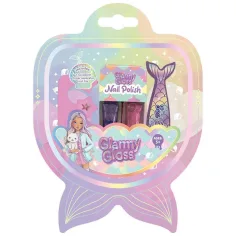 Луна: Glammy Gloss – Комплект лакове за нокти с русалки, 2 бр. лакове за нокти и аксесоари