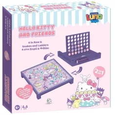 Луна: Hello Kitty 2 в 1 настолна игра – Четирима в редица и Змии и стълби