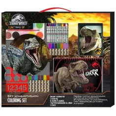 Луна: Jurassic World оцветяващ комплект с шаблон и стикери 54x47см