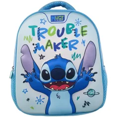 Луна: Must Team 3D Stitch закръглен детски ранец 26x10x32 см