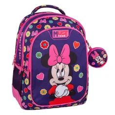Луна: Must Team Disney Minnie мишка закръглен 3 отделен училищен ранец, раница 32x18x43cm