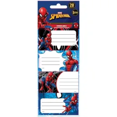 Луна: Пакет с етикети за тетрадки Spider-Man 20бр. изображение 1