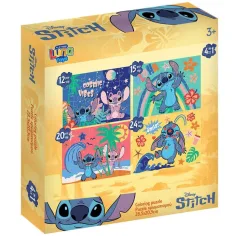 Луна: Пъзел комплект Stitch 4в1