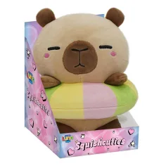Луна: Squishcuties Капибара плюш в цветен поничка 21см