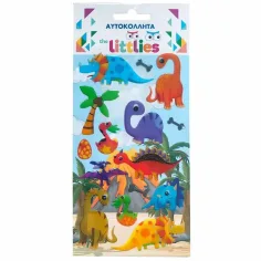 Луна: The Littlies динозавърски Пъфи Стикер комплект 10x22см