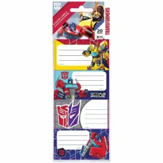 Луна: Transformers етикети за тетрадки 20бр. пакет