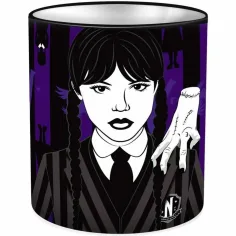 Луна: Wednesday цилиндричен метален органайзер за канцеларски материали 10x11cm