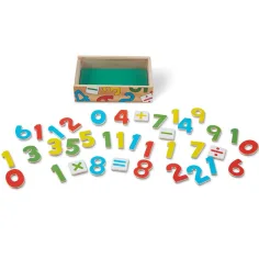 Магнитни дървени числа комплект за развитие на умения в кутия - Melissa & Doug изображение 3