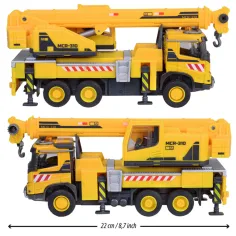 Majorette: Volvo камион с кран със светлина и звук 22 см - Simba Toys изображение 2