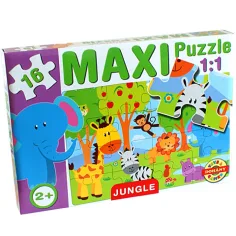 Макси пъзел с джунглови животни - D-Toys