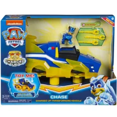 Пес Патрул Mighty Pups: Chase Deluxe превозно средство с светлина и звук - Spin Master изображение 1